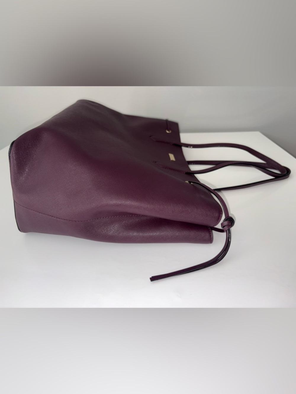 Kate Spade Laurel Way Ari Large Tote Purple Saffiano Leather - Picture 14 of 16